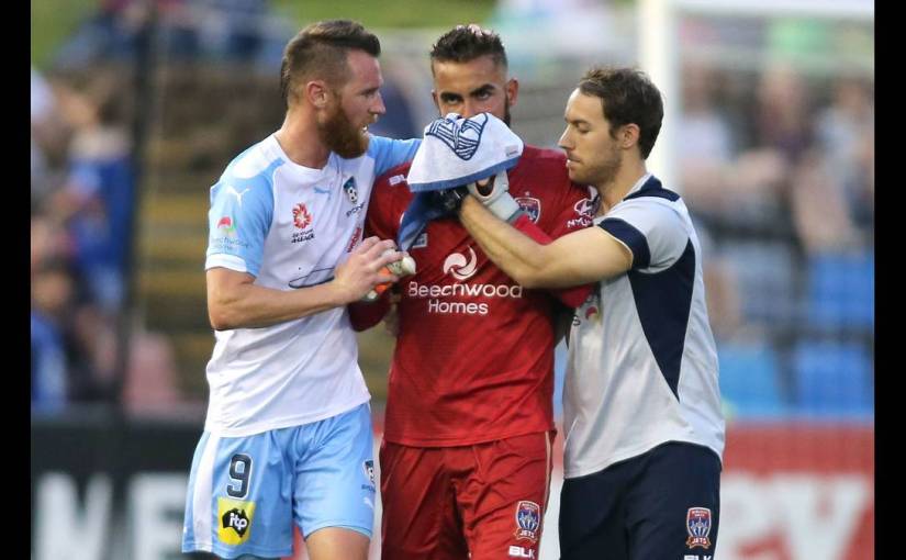 Newcastle Jets v Sydney FC Post Game; The Smeltz Boot and FFA Mandated Pyro